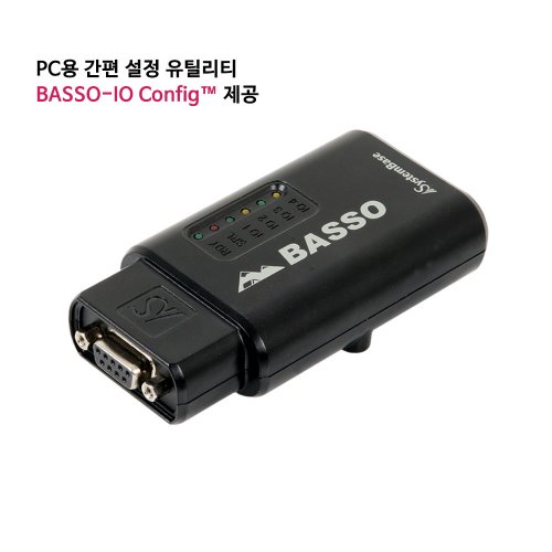 Systembase 시스템베이스 BASSO-1040DT/DIO Digital I/O 채널 4포트 to Serial (RS232/RS422/RS485) , Modbus Serial 지원