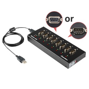 Multi-8/USB COMBO (RS422/485)(Locking USB 적용) [시스템베이스, 시리얼통신 국내, 8포트 USB 시리얼통신 어댑터,RS422 컨버터, RS485 컨버터]